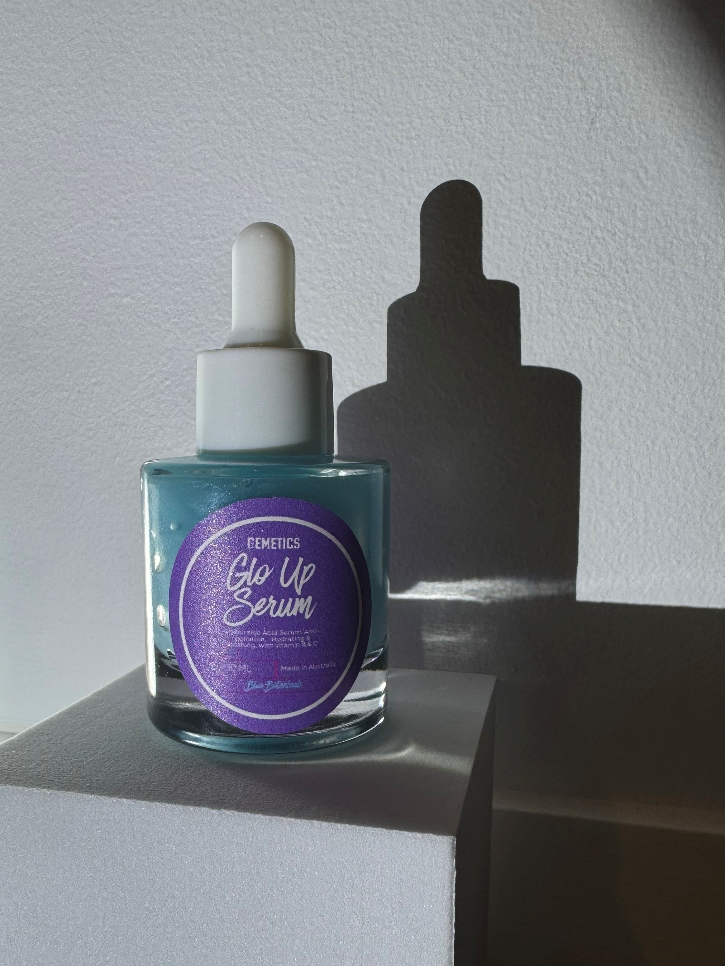 Glo Up Serum - Blue Botanicals with Hyaluronic Acid - 30ml