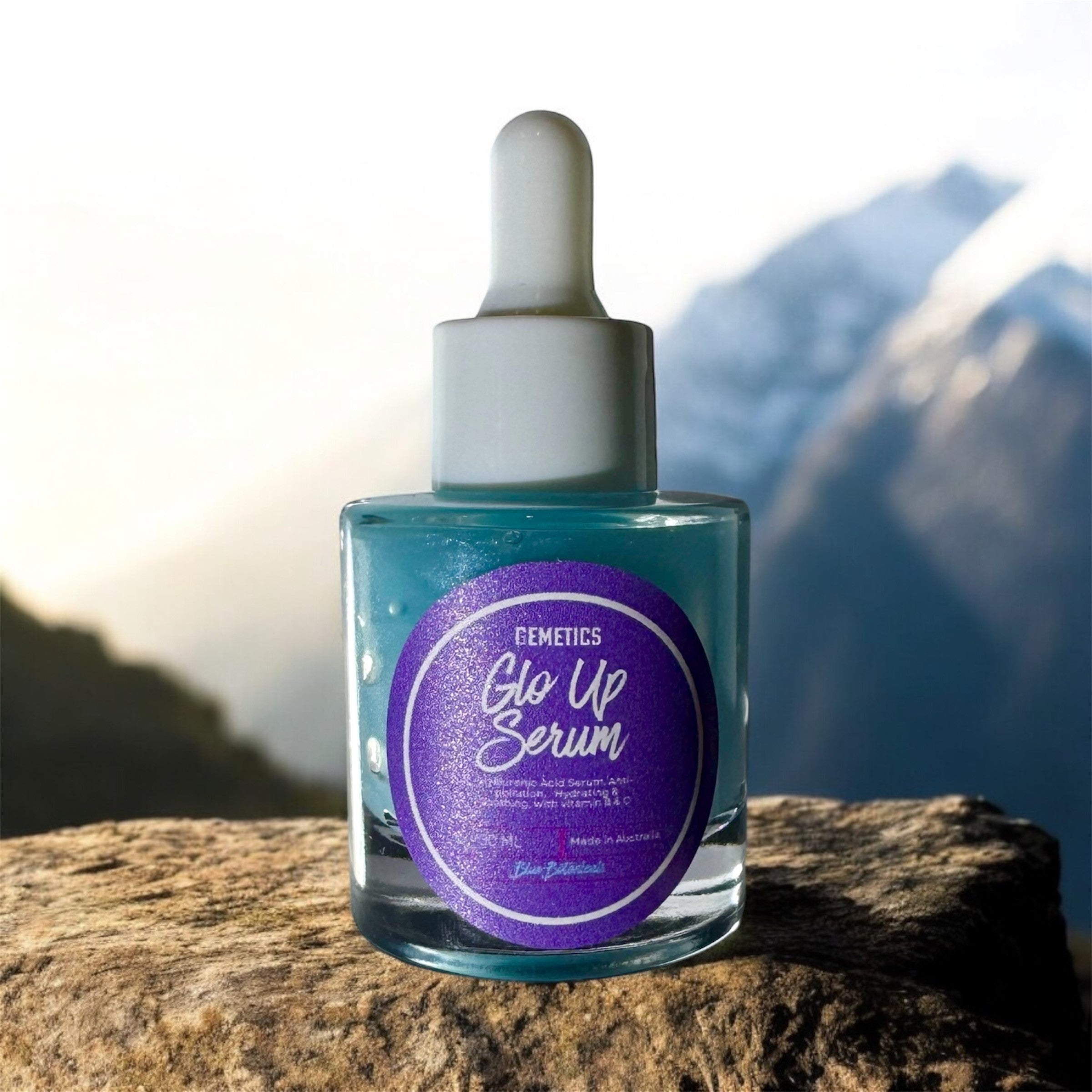 Glo Up Serum - Blue Botanicals with Hyaluronic Acid - 30ml – gemetics